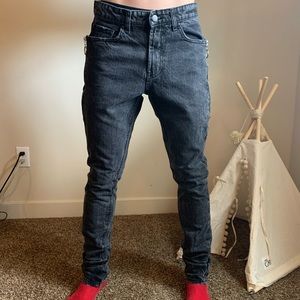 Forever 21 Rocker Black Denim Jeans